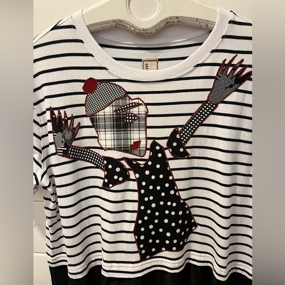 🖤 ANTONIO MARRAS – Black & White Dress, Size IT 42 Summer 2021 Collection - Picture 11 of 12